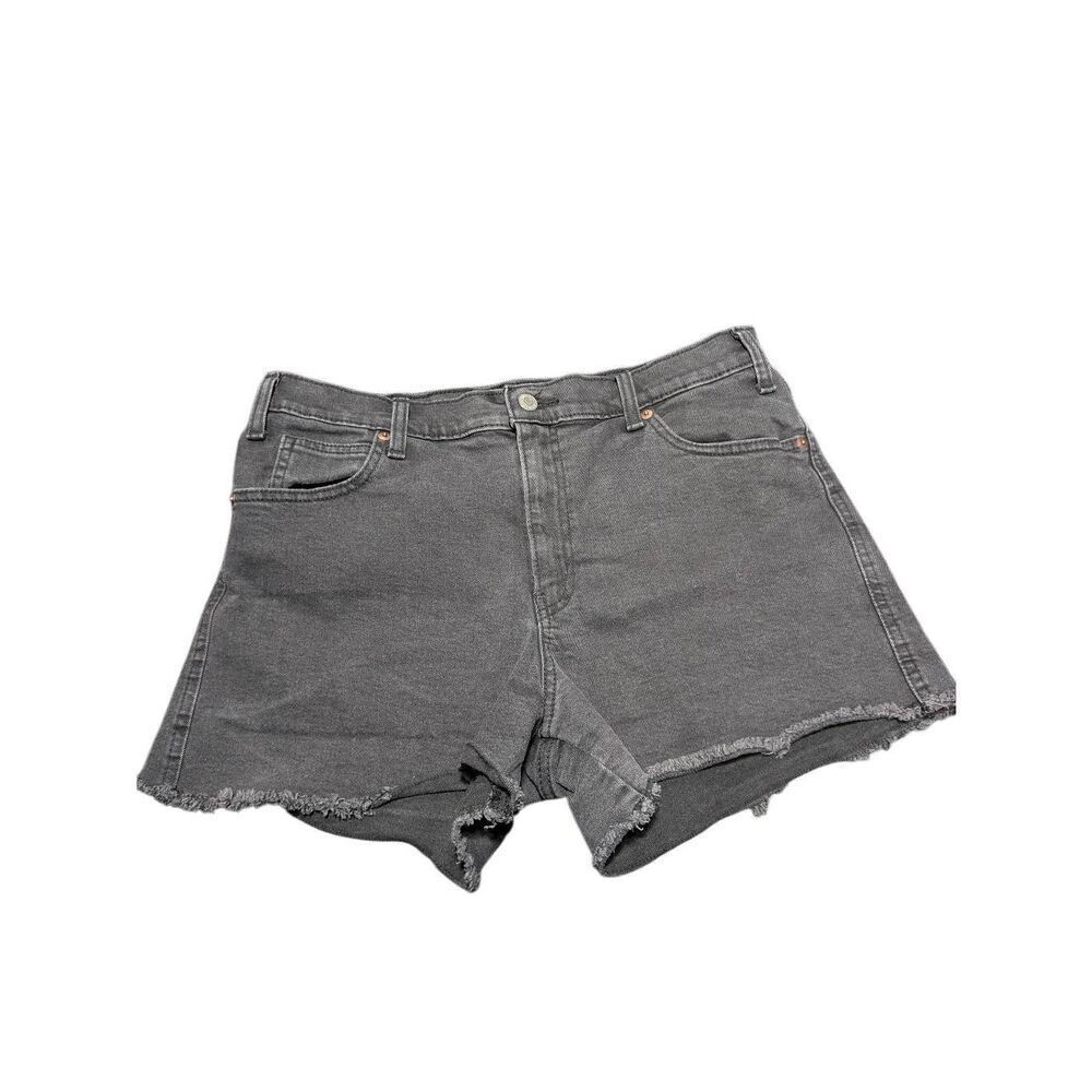 Signature by Levi Strauss & Co.Heritage High-Rise Shorts Raw Edge Black Women's
